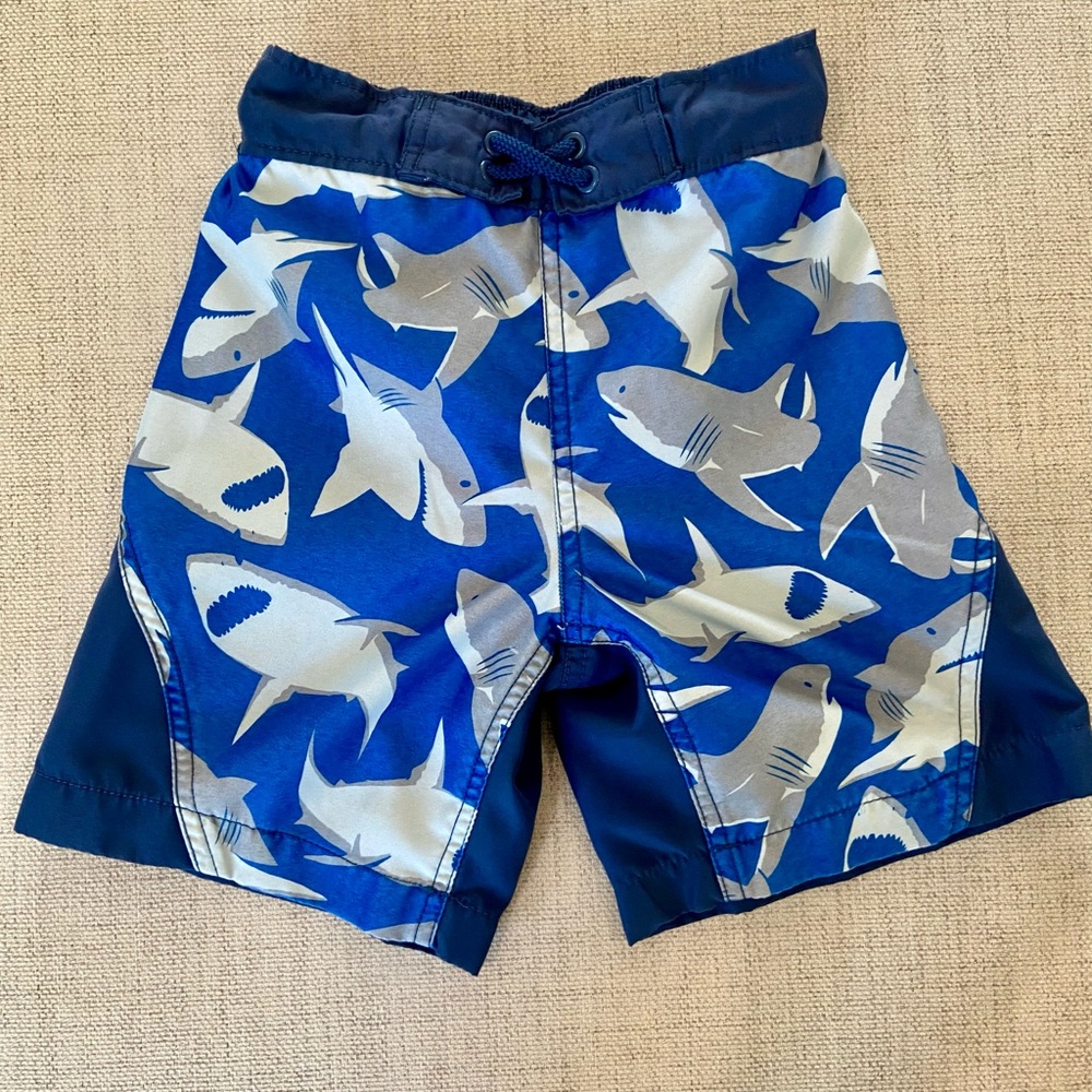 Place Shark Patterned Navy Kids Shorts